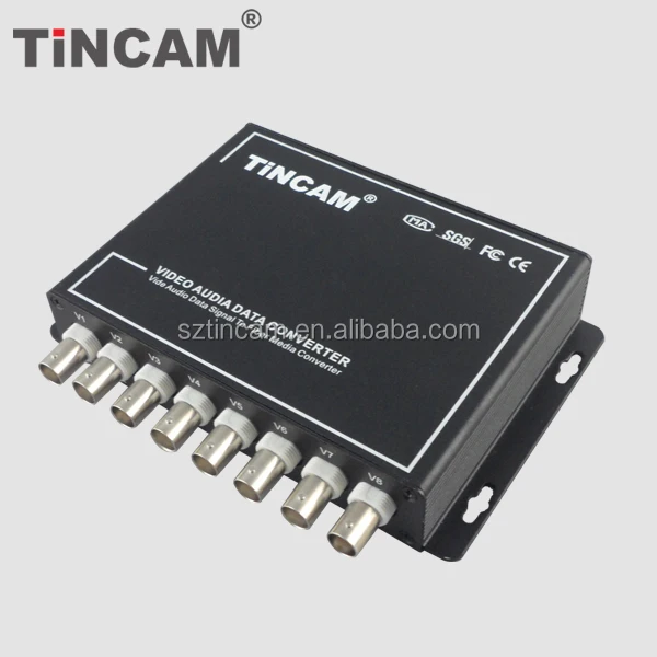 8 channel  High Quality Fiber Optic Transceiver And Receiver 8 Channel Video/data/audio Digital Optical Converter