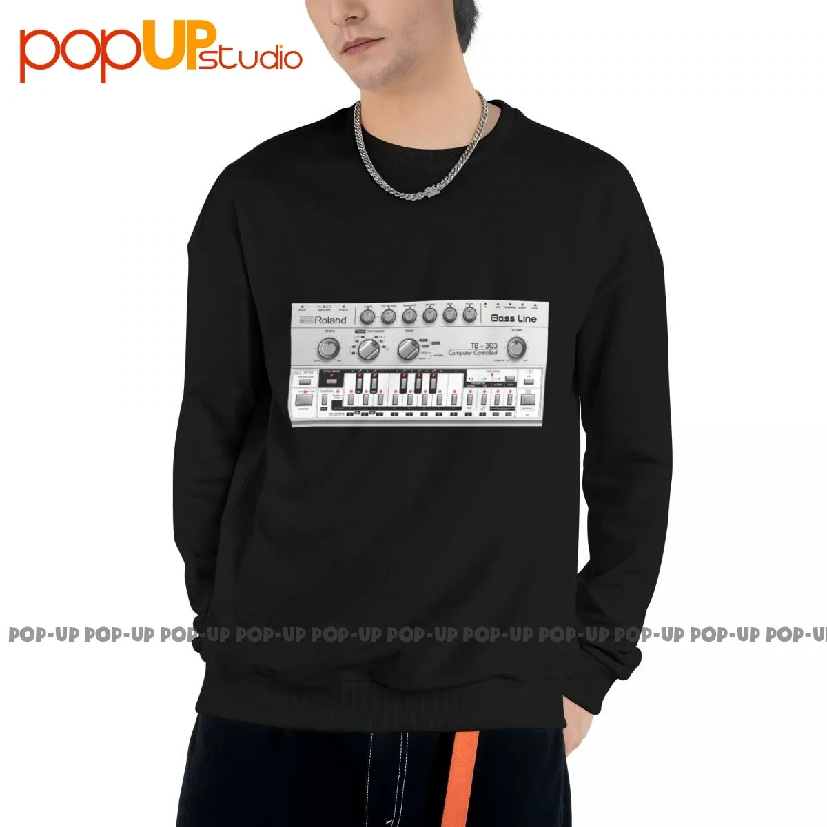 Roland Bass Line Tb 303 Trance Club Music Sweatshirt Pullover Shirts Soft Design Hipster Best Quality