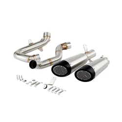 For Ducati StreetFighter Panigale V4 2020 - 2022 Escape Motorcycle Exhaust Muffler With Header Link Pipe Slip - on