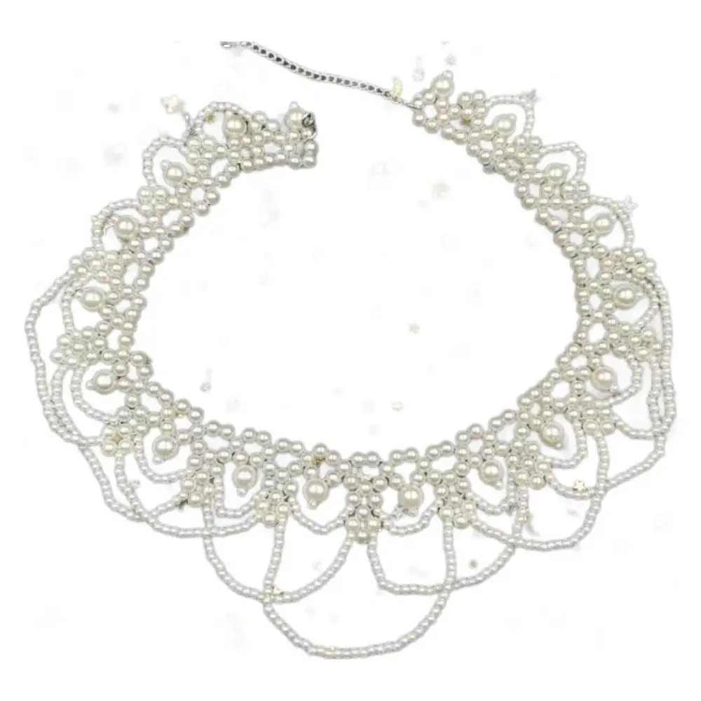 الرجعية الأبيض مطرز العروس غطاء الرأس النمط الفرنسي لؤلؤة الزفاف أغطية الرأس أنيقة الزفاف الشعر مجوهرات التصوير الملحقات