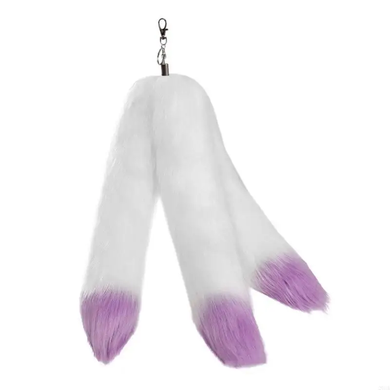 패션 소프트 플러시 꼬리 매력 열쇠 고리 펜던트 매달려 장식 열쇠 고리 배낭 장식 쥬얼리 여자 20CA