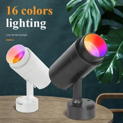LED Stage Disco Light RGB Dj Spotlight Remote Control Projector Spot Light Adjustable Atmosphere Ceiling Lamp for KTV Club Light
