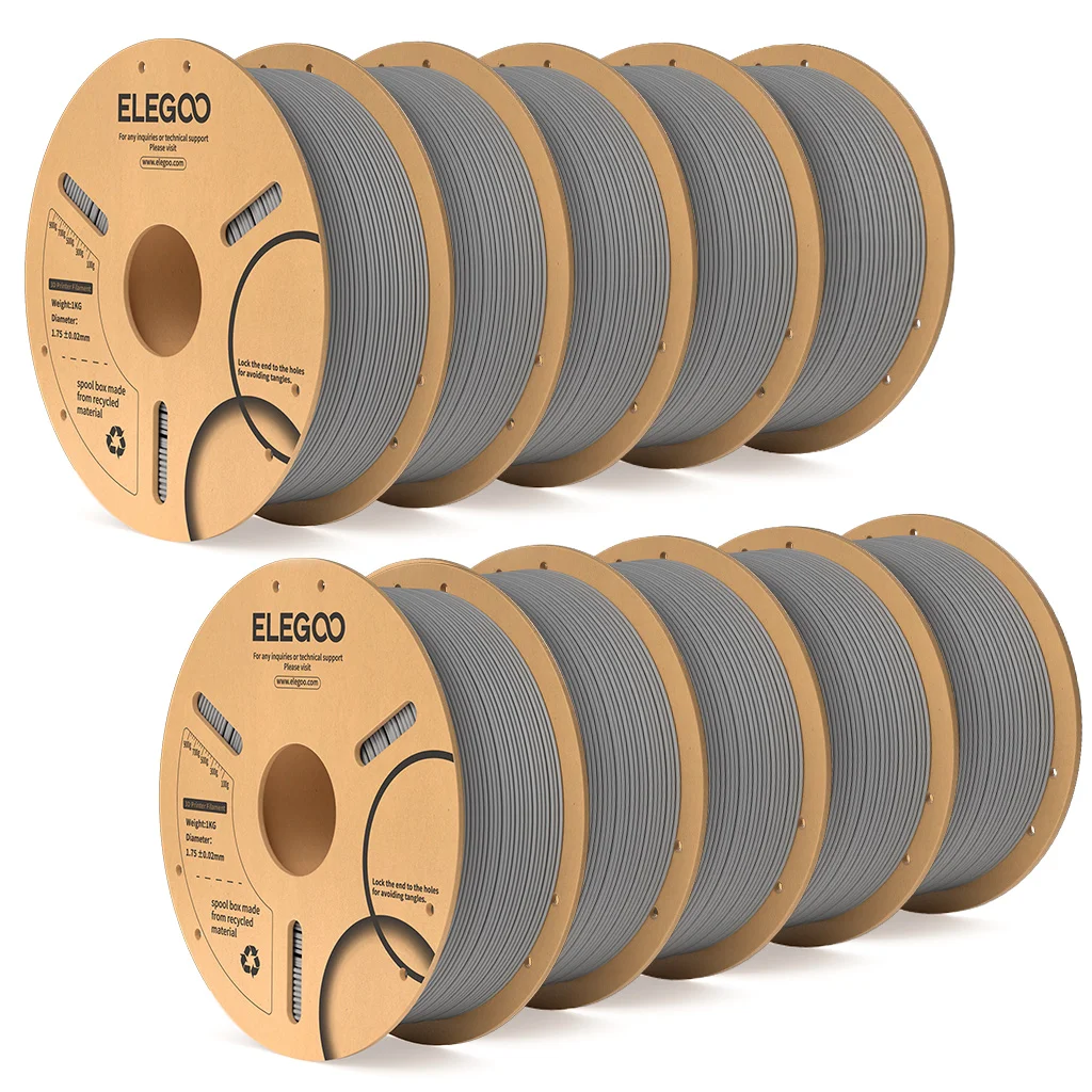 

ELEGOO 1.75mm PLA Filament 2KG Set Plastic 3D PLA for 3D Printer Consumables Material for FDM 3D Printer NEPTUNE 3 PRO