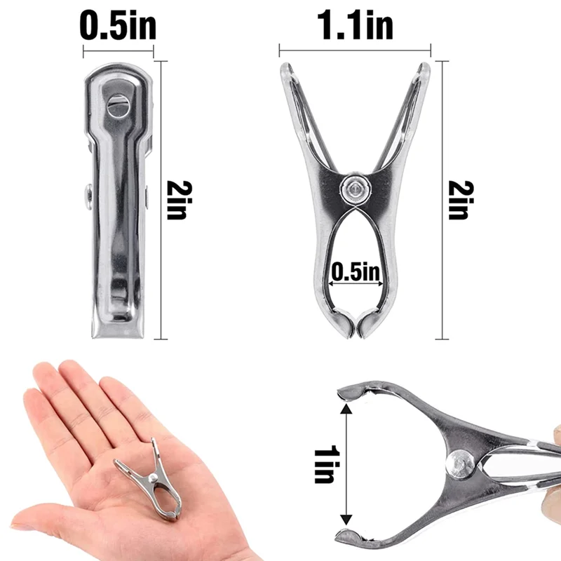 

ABSE-180 PCS Garden Clips,Greenhouse Clamps Stainless Steel,Greenhuose Clips For Netting,Have A Strong Grip