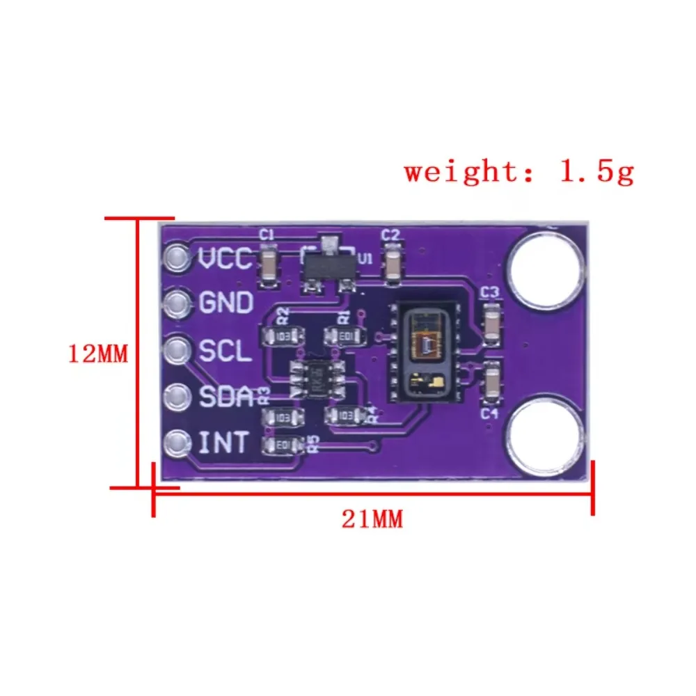 WAVGAT  High Accuracy I2C MAX30105 Particle Optical Sensor Phototectors Board Module 1.8V power supply