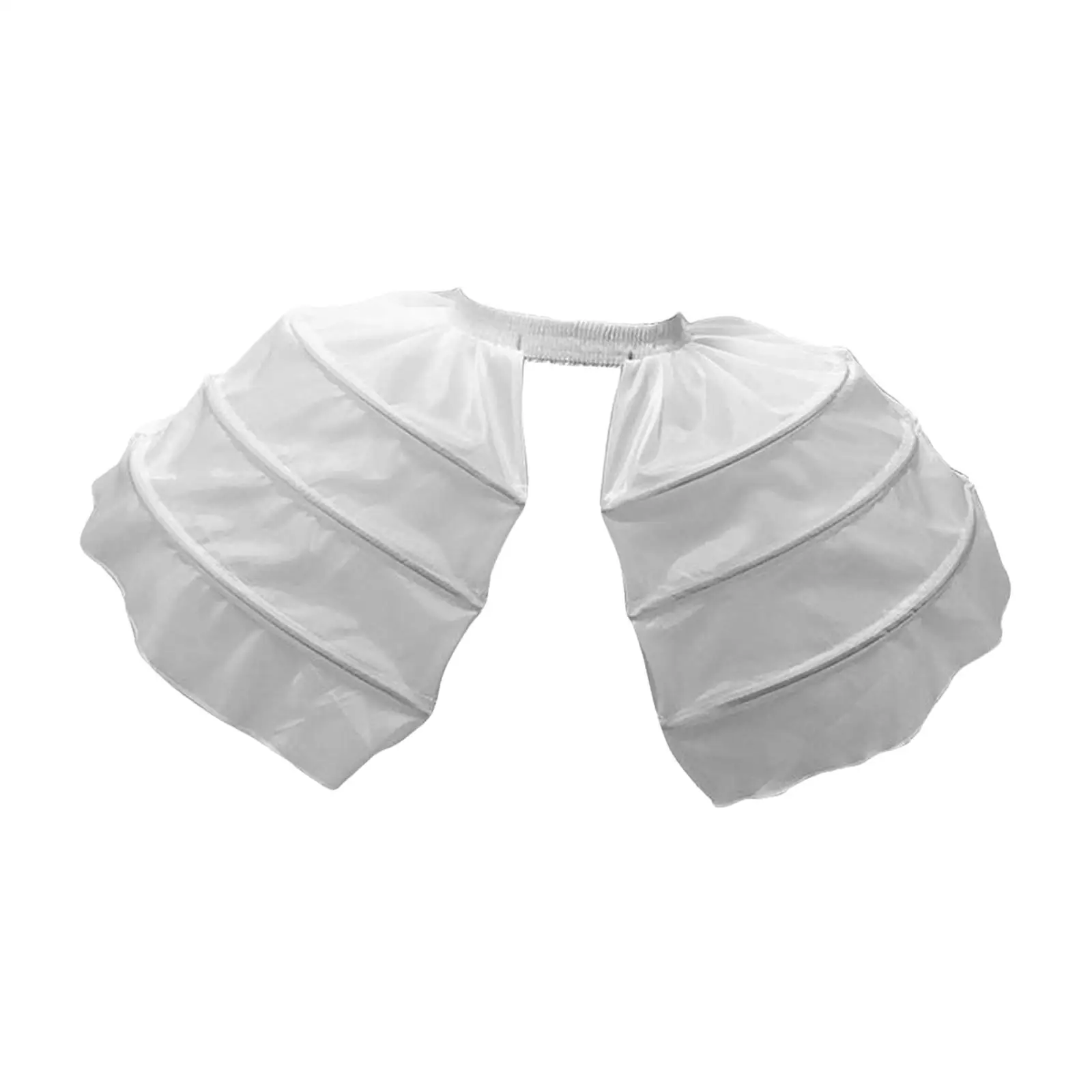 Dress Bilateral Petticoat Cage Hoop Skirt Petticoat Baroque Elastic Waistband Women Crinoline Petticoat for Costume