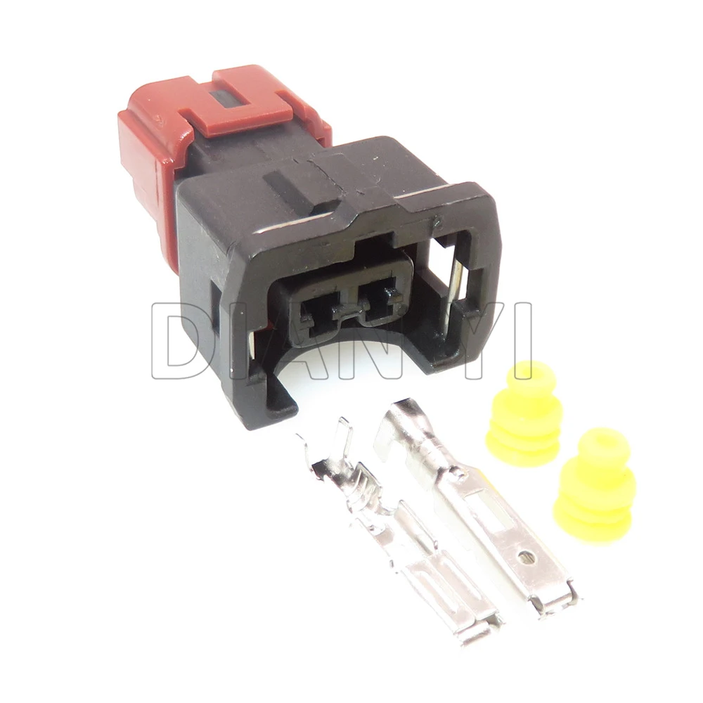 1 Set 2 Way Car Sealed Connector with Terminal and Rubber Seals PB185-02326 AC Assembly Auto Knock Sensor Wire Socket