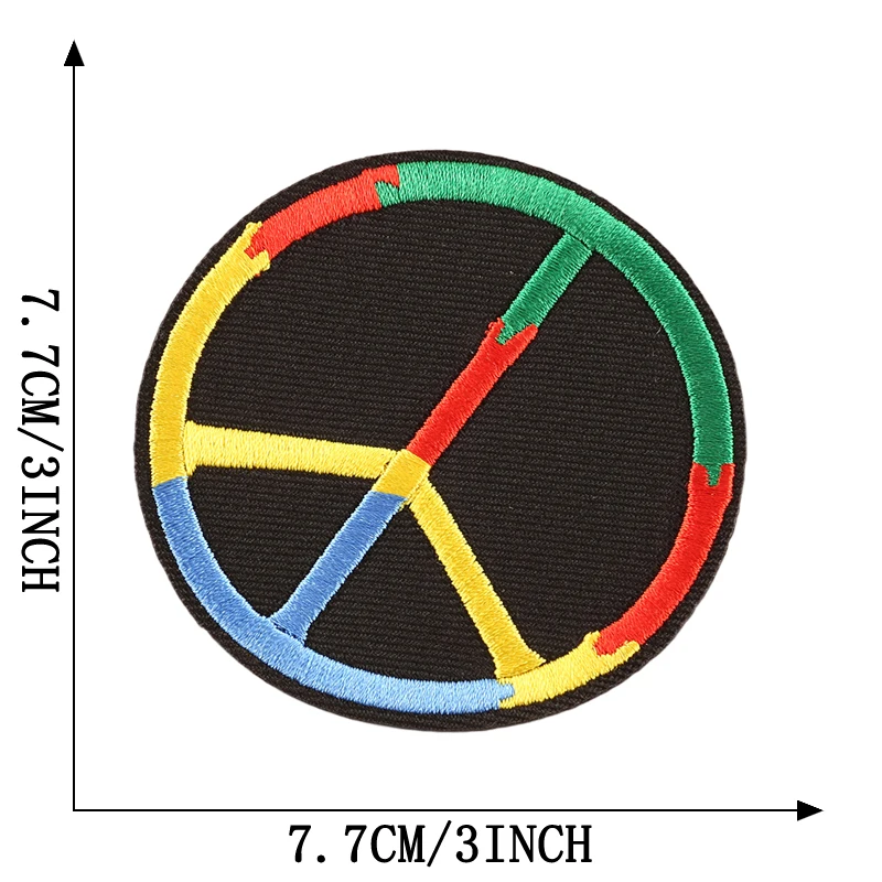 Patch Thermo collant Rock Punk Feuer Blitz Schädel für Kleidung Eisen auf Puffer Jacke Designer gestickte Nähen Abzeichen Rucksack a – Detail 4