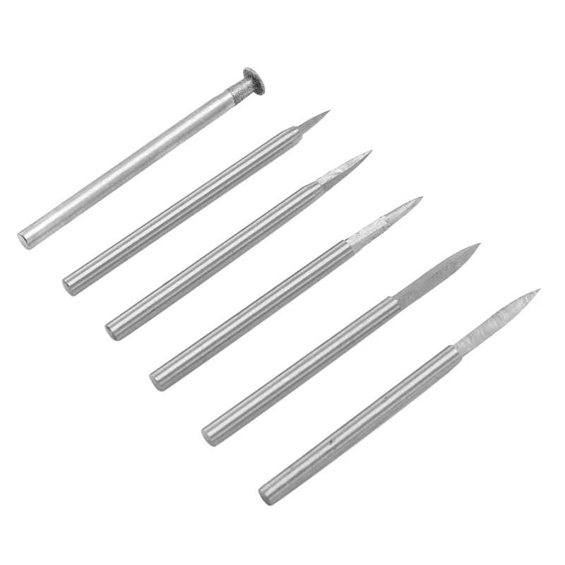 Wood Carving Drill Bits Set For Rotary Tool 6Pcs Engraving Drill Accessories Bit Wood Crafts Grinding Tool 3Mm
