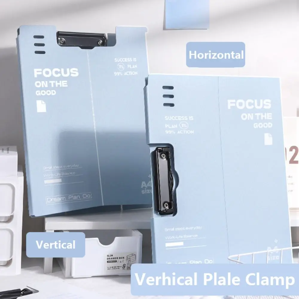 Multifuncional dupla utilização verhical placa braçadeira verhical multifuncional a4 arquivo pasta clipboard papelaria
