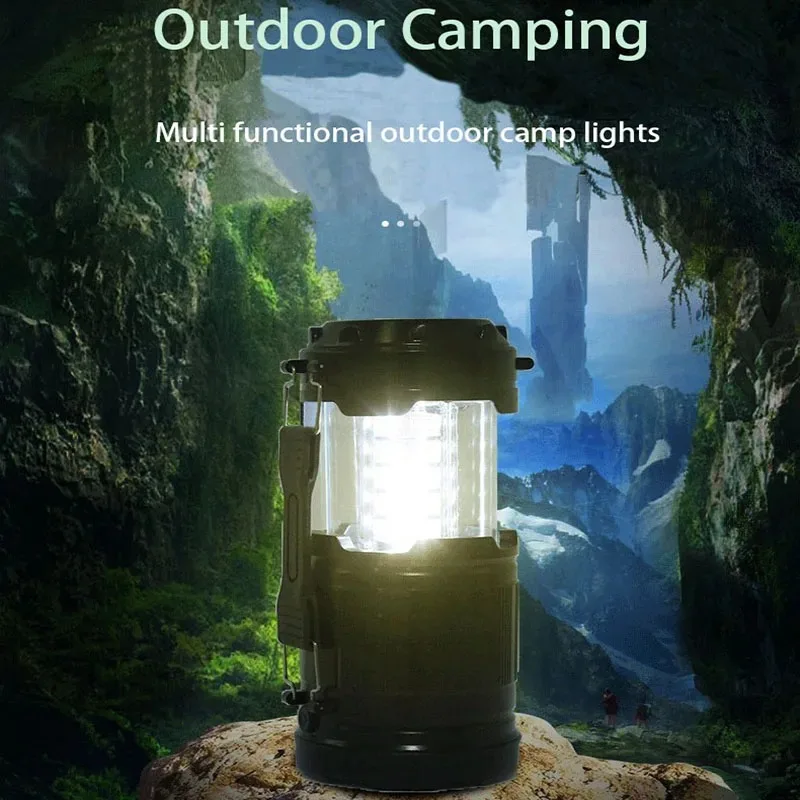 LED Mini Tent Lamp Portable Lantern Telescopic Torch Camping Lantern Waterproof Emergency Outdoor Light Camping Special Purpose