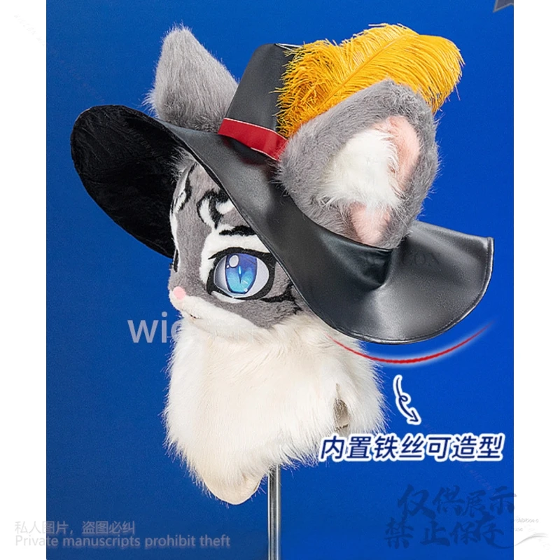 

Furrsuit Animal Costume Anime Furry Cosplay Customized Cute Cutecore Pirate Viking Style Hat Feather Uniform Kawaii Sweet Suit