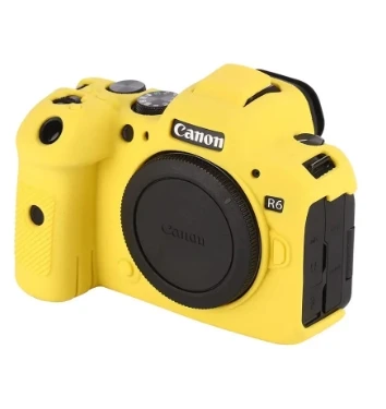 Para canon r6ii r6 mark ii preto vermelho branco amarelo verde r6 r6ii capa de silicone borracha caso da câmera capa pele