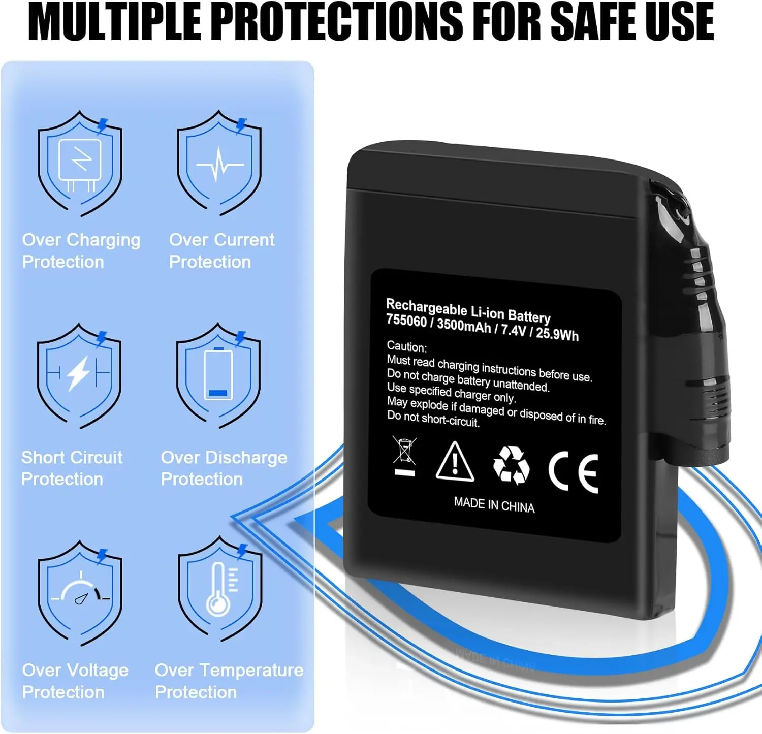 7.4V 3.5Ah Battery … - image