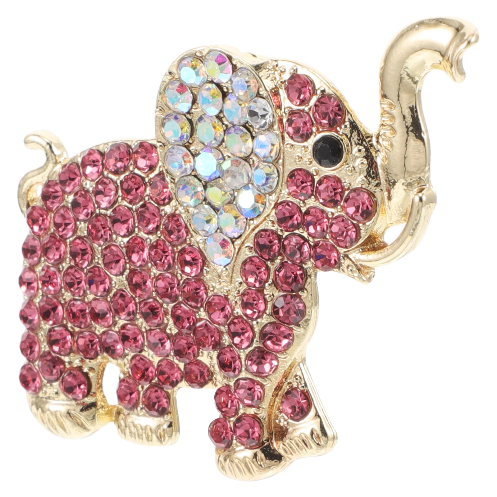 여성용 코끼리 브로치 귀여운 합금 라펠 배지 스카프 모자 가방 정장 액세서리 미니 코끼리 참 스카프