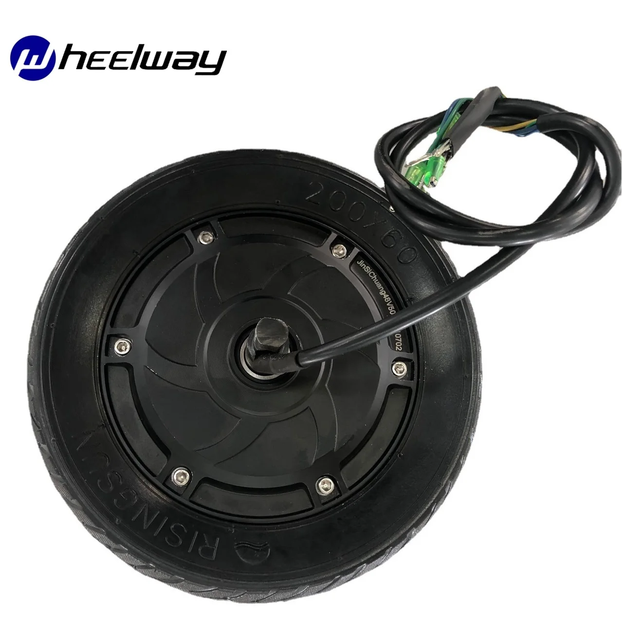 Inflatable Solid Tire for Electric Bicycle, Drum Brake Hub Motor, High Power, 48V, 1000W, 200x60, 8 inch