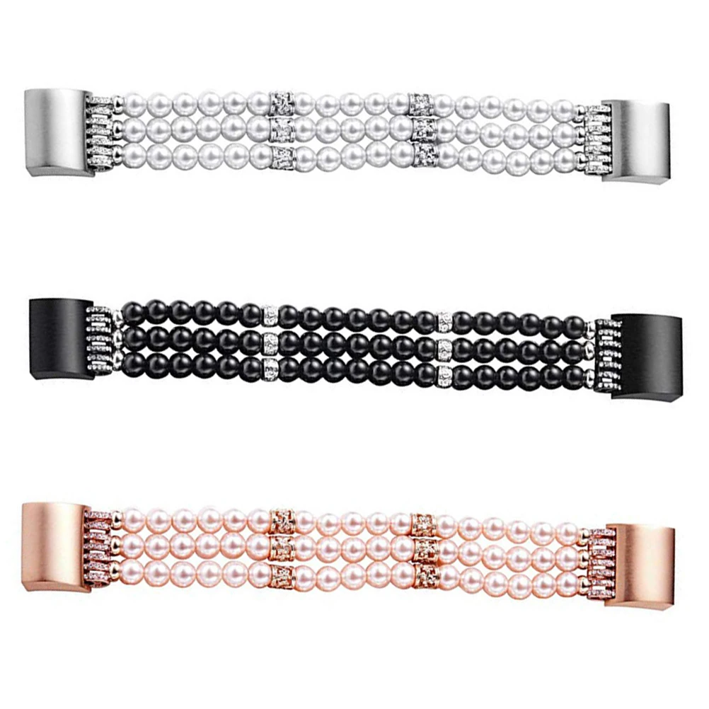 

Pearl Watchband Beaded Elastic Bracelet Fashion Jewelry Wristband Comfortable Pearl Strap Fits