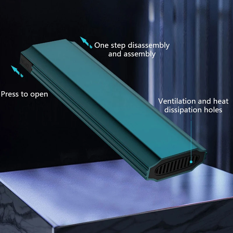UTHAI M16 صندوق القرص الصلب SSD خالي من الأدوات بروتوكول مزدوج NGFF/NVME 20G/10G/5G Type-C 3.1 حاوية محرك الحالة الصلبة