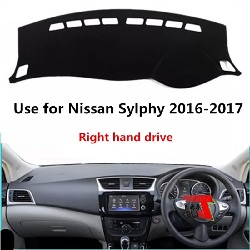 

Фабрика TAIJS, Высококачественная замшевая крышка приборной панели для Nissan Sylphy 2016-2017, правый руль, лидер продаж