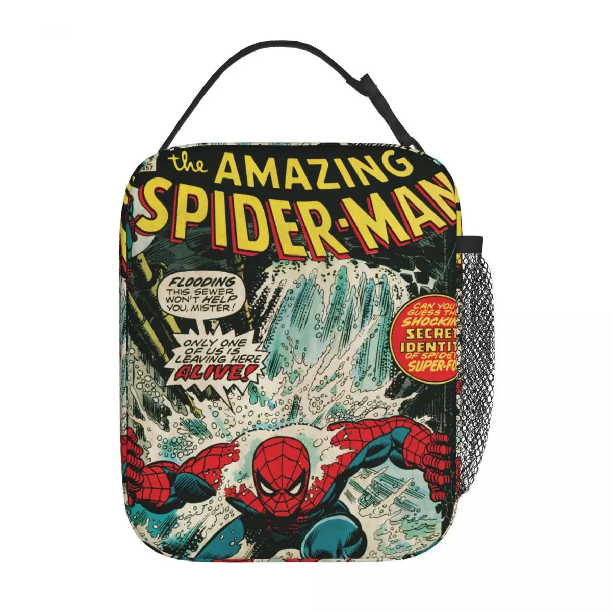 Spider-man Spiderman Insulated Lunch Bags Cooler Meal Container High Capacity Tote Lunch Box Food Bag School Picnic