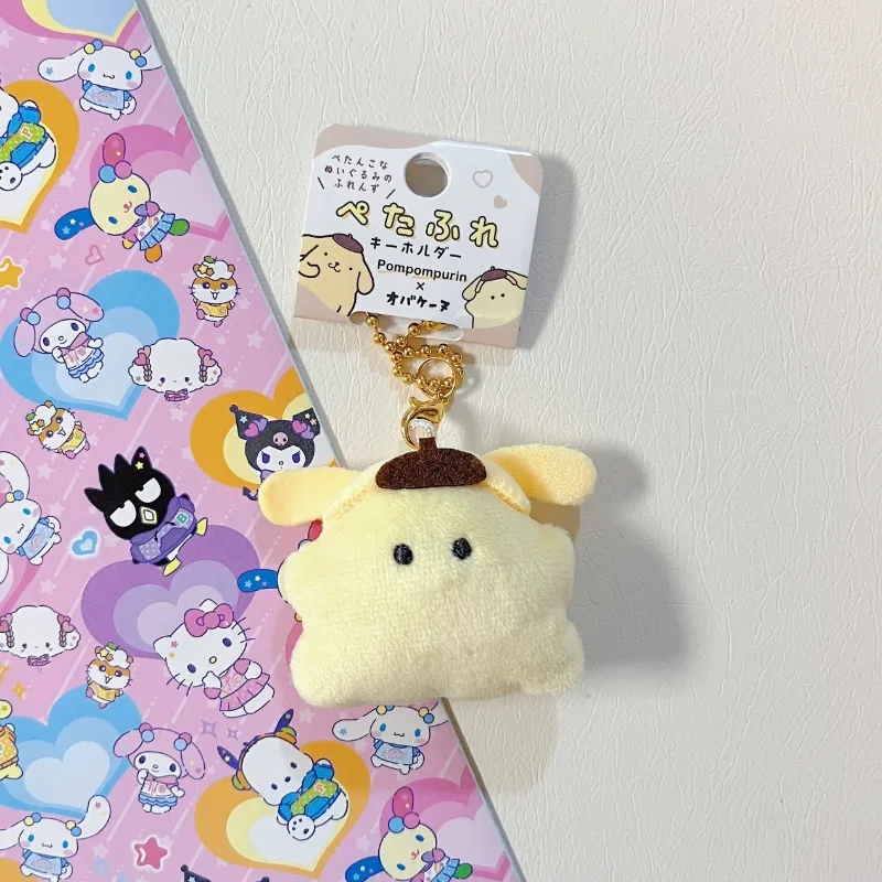 Sanrios น่ารักฮาโลวีน ghost my melody hello kitty cinnamoroll ตุ๊กตาพวงกุญแจ PomPomPurin Mini กระเป๋าอุปกรณ์เสริมของขวัญวันเกิด