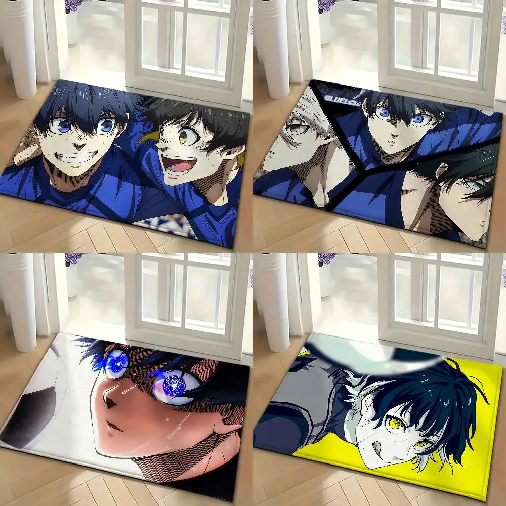 Anime Trent B-Blue L-Lock Bedroom Decor Carpet  for Living Room Thick Plush Study Floor Mat Home Fluffy Soft Rug