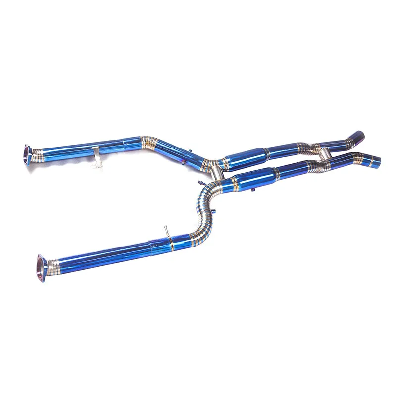 21-24 BMW M3 M4 g80 g82 Modified titanium alloy exhaust front middle pipe to expand the original exhaust pipe sound wave