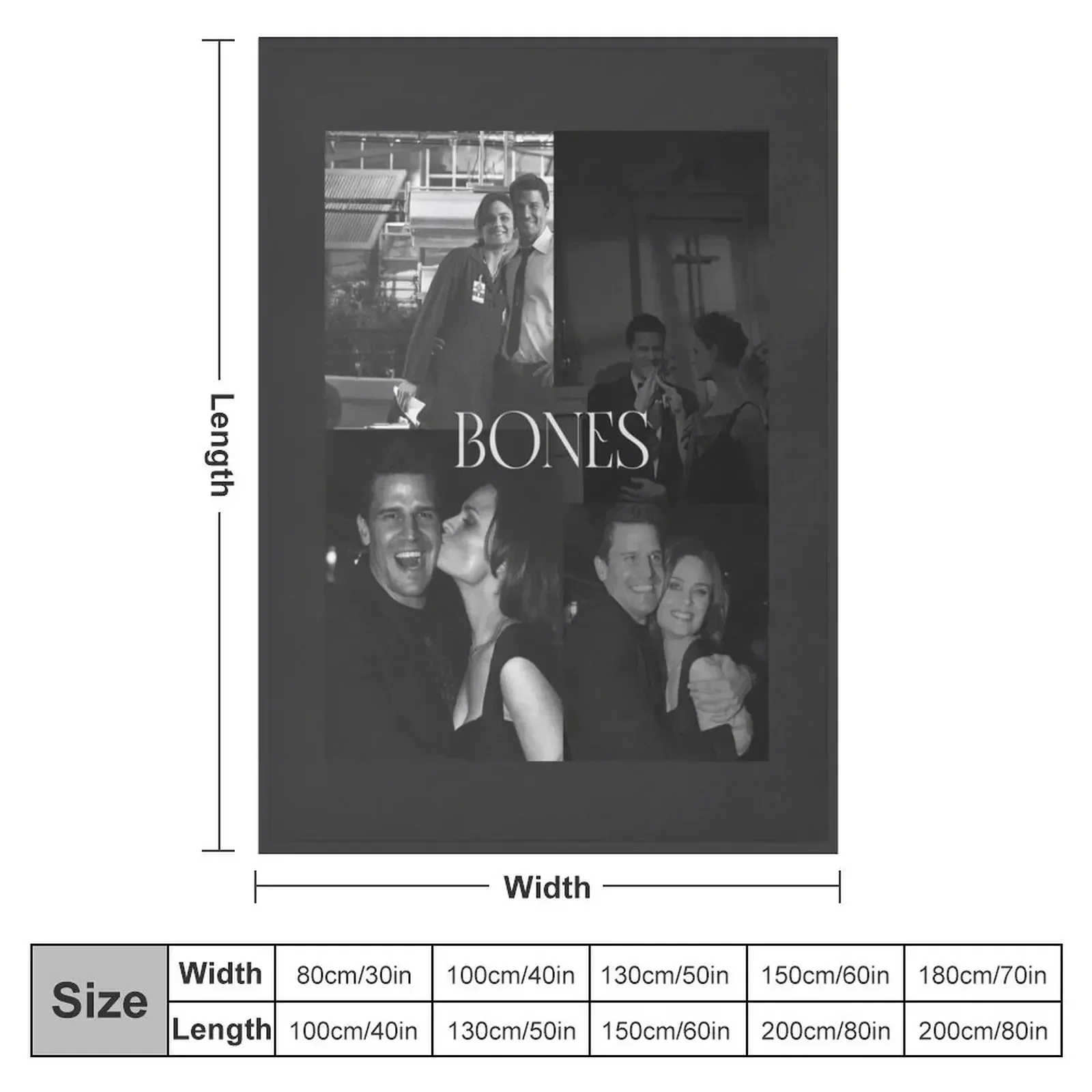 Bones 3 Throw Blanket Nap Blankets For Bed Decorative Throw valentine gift ideas Decorative Beds cosplay anime Blankets