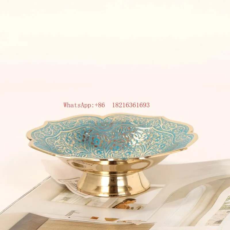 Nordic Luxury Exquisite Gold Dried Fruit Plate Creative Personalized Jewelry Plate Home Key Plate