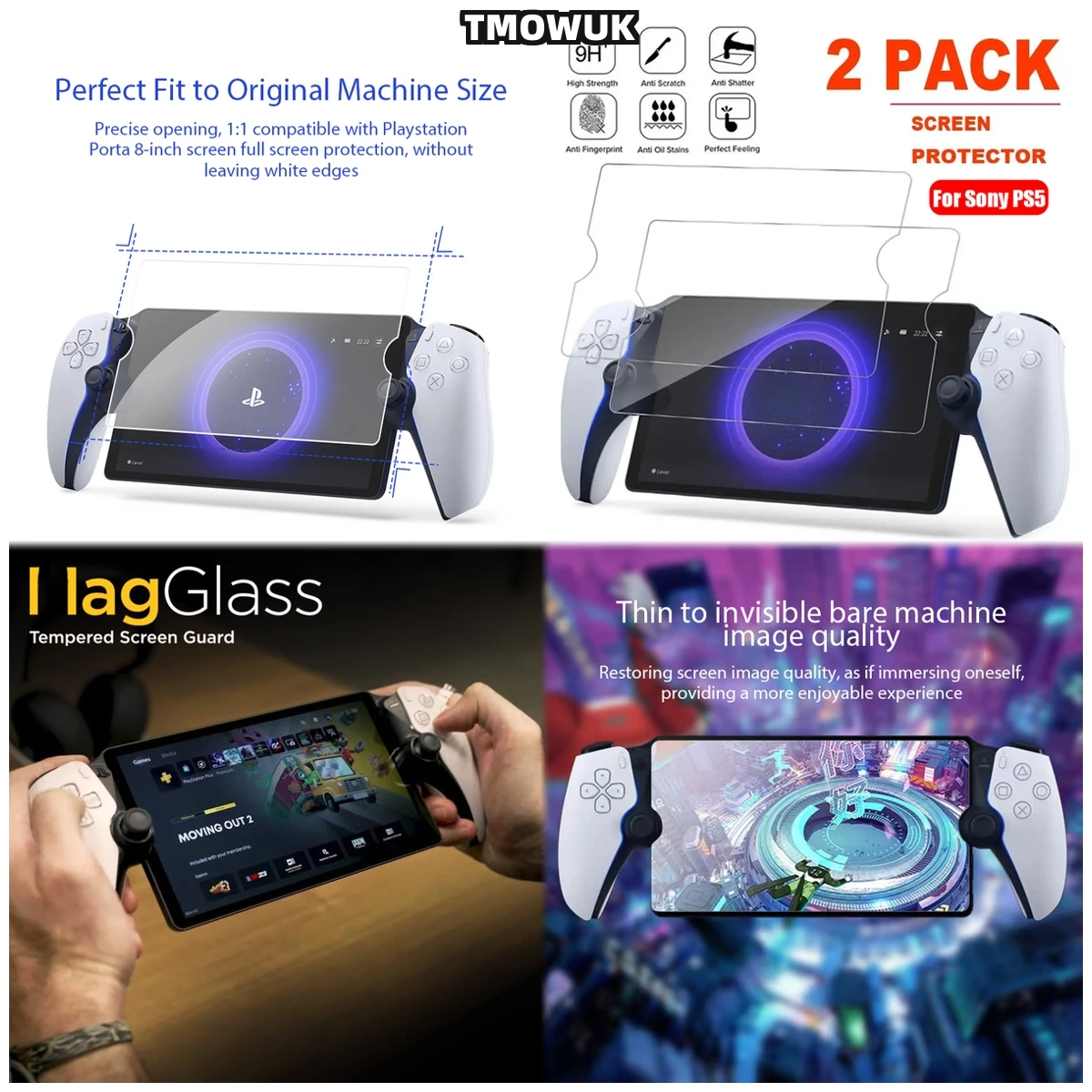 

Premium Quality Glass Cover For Sony PlayStation Portal 5 PS5 - Maximum Clarity Display