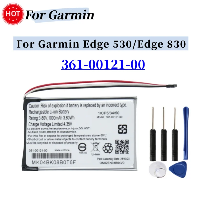 Battery For Garmin Edge 130 3LA037240,1030,Edge 510  510J,800 810,Explore 820,520,500,200,520 plus 361-00086-02 361-00105-00