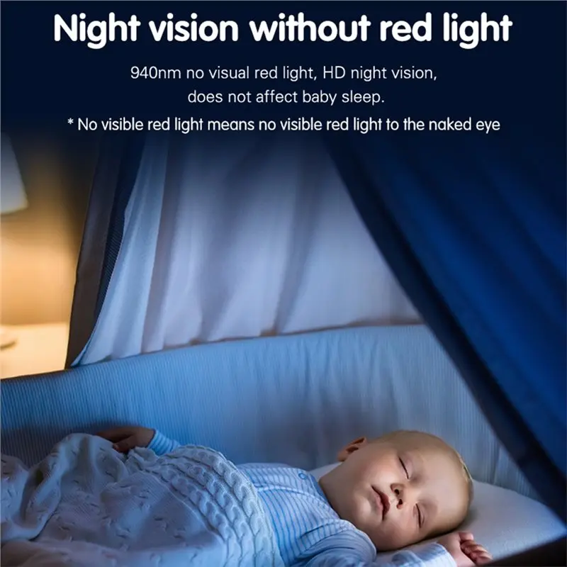 B29C-WIFI abilitato da 4,5 pollici 1080P Baby Monitor APP Supporto interfono vocale bidirezionale Rilevamento del pianto della fotocamera per neonati Articolo Spina UE