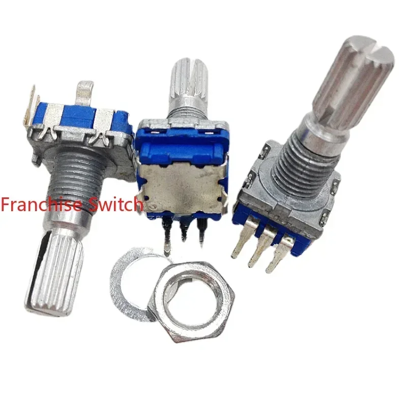 10PCS 360 Degree Pulse Volume Audio Coding Switch EC11-20 Bit -20 Spindle Without  Encoder
