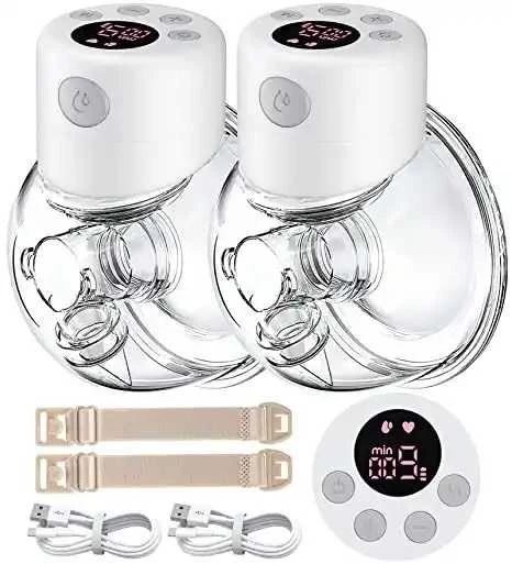 

STLF Wholesale OEM/ODM 24/27mm Flange Breast Milk Pumping Device Auto Suck Electric Pumps Wearable Breast Pump
