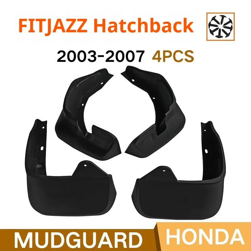 For Honda Fit 2 and 3 compartment FIT JAZZ 2003-2007 fender tiles front and rear auto parts car accessories mud flaps