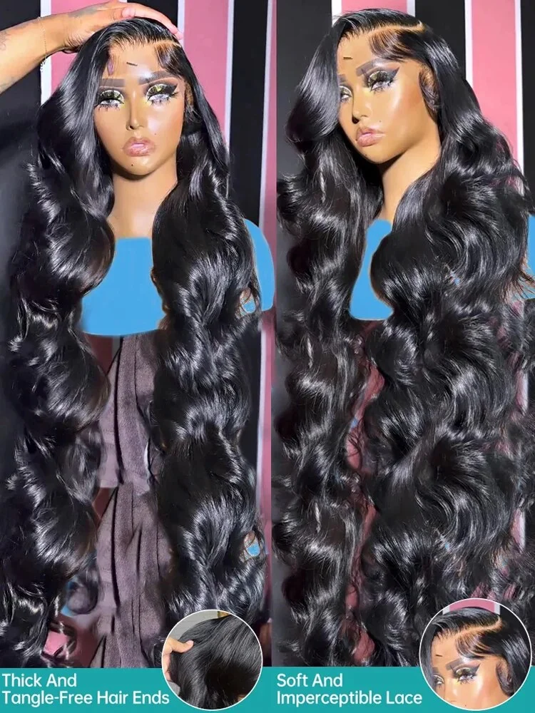 Body Wave Glueless Wig Human Hair Ready to Wear 250 Density Human Hair Wigs Pre plucked 13X6 Glueless Pre cut Lace Wig For Women