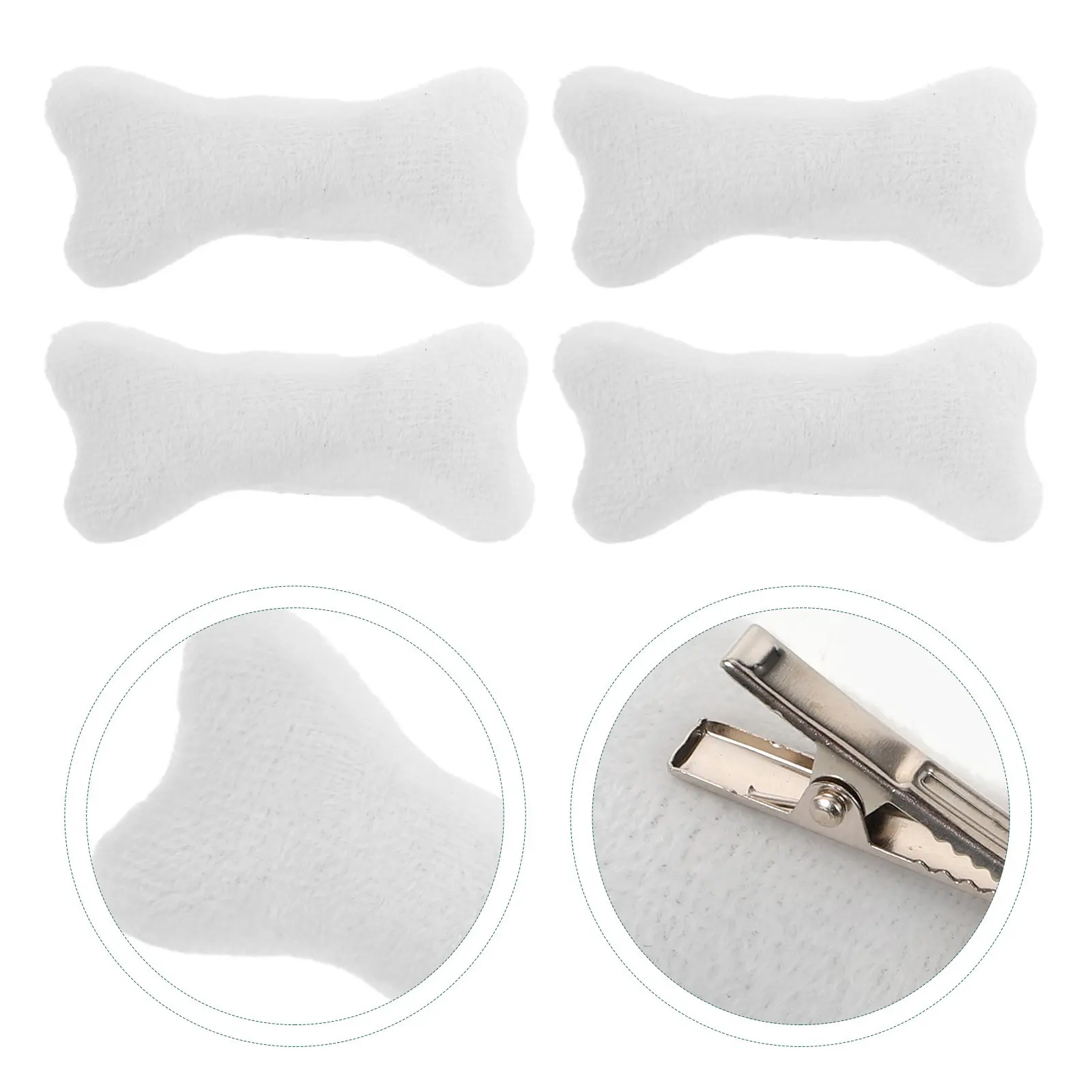8 Pcs Bone Hair Clip Halloween Barrettes Bones Goth Accessories for Clips Cosplay