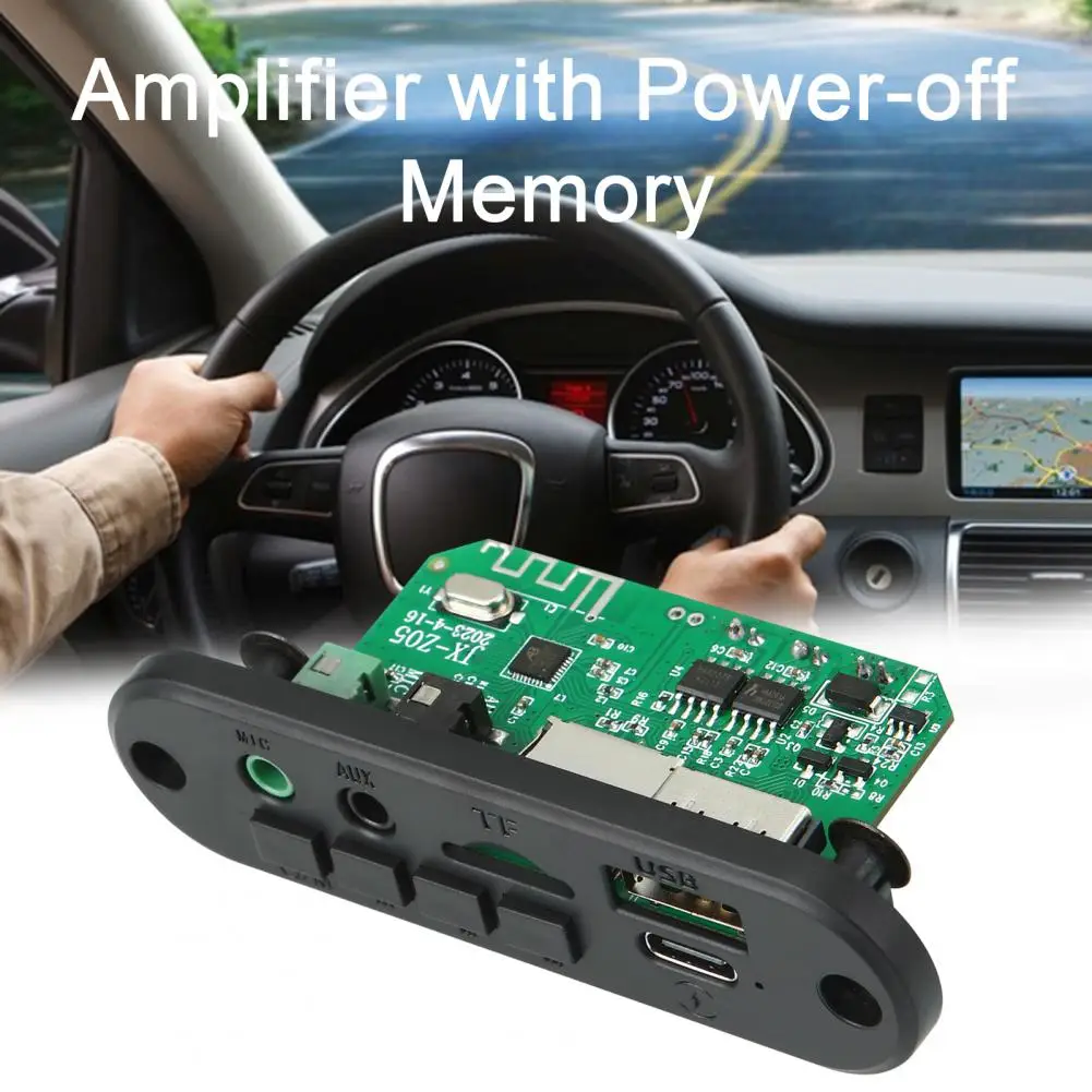 MP3 Decoder Board 3 7V 5V 2x3W Amplifier Bluetooth 5 0 MP3 Car FM Radio Module Call Recording