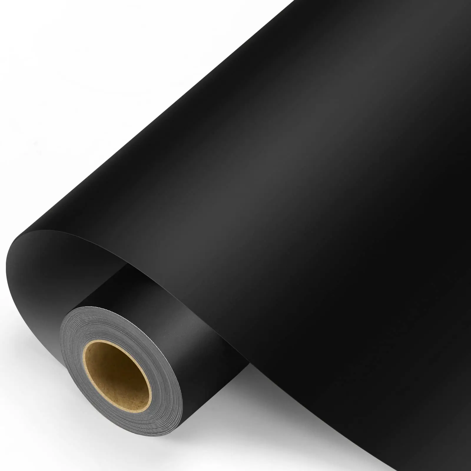 Matte Black Permanent Vinyl, Black Adhesive Vinyl Roll For All Cutting Machine, Permanent Outdoor Vinyl For Decor Sticker, Car