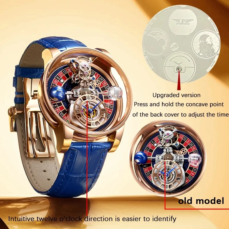 PINDU Men\'s Watch Top Brand Luxury Fashion Casual Business Quartz Watch Astronomical Waterproof Glow Watch Relogio Masculino+Box