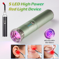 Infrared Light Therapy Device Cold Sore Canker Sore Treatment Red Light Therapy for Lips Nose Ear Joint Pain with Removable Tip