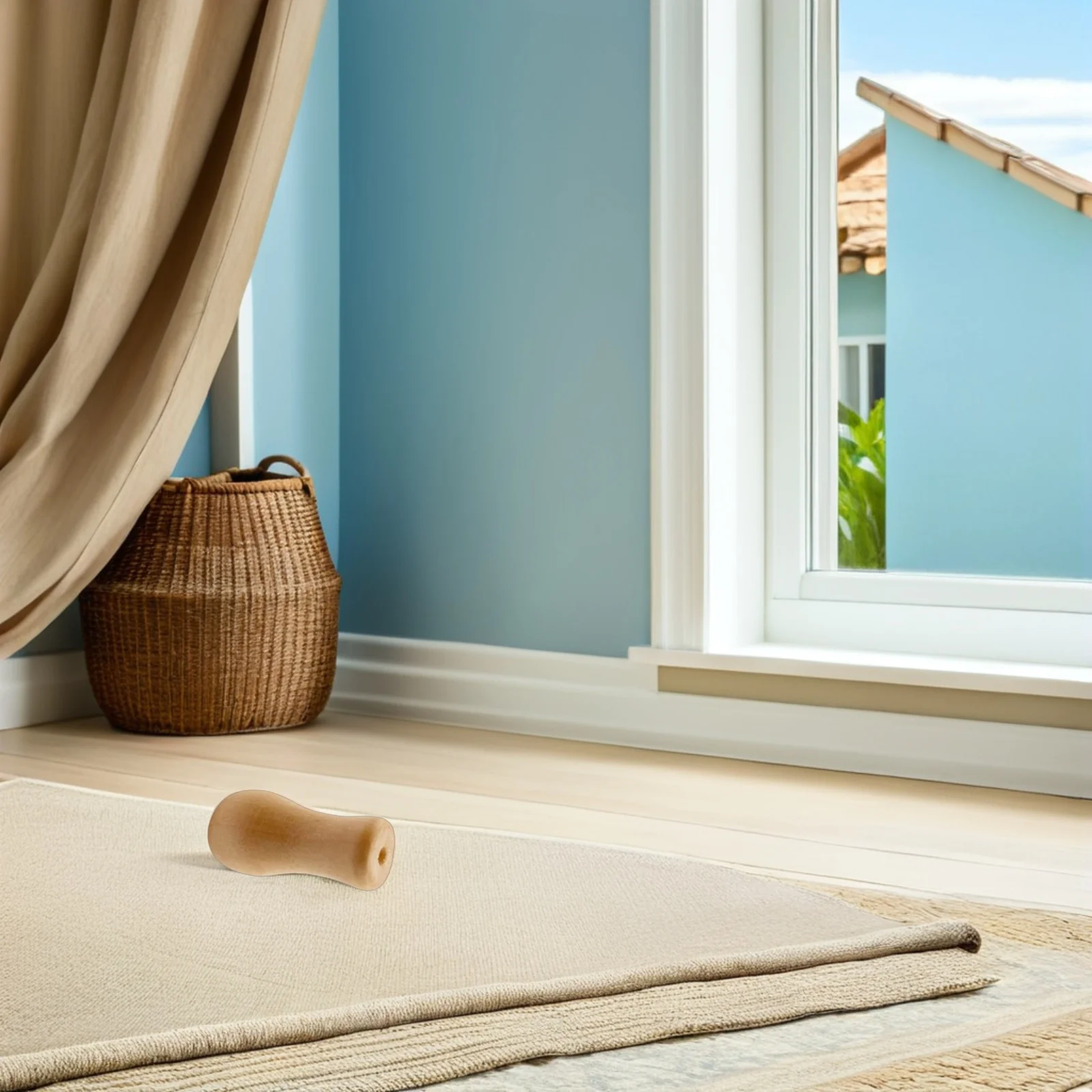 

12pcs Wooden Blind Pull Cord Ends Replacement Knobs For Roman Shades Roller Blinds Curtain Accessories Shade Pulls Cord Holders