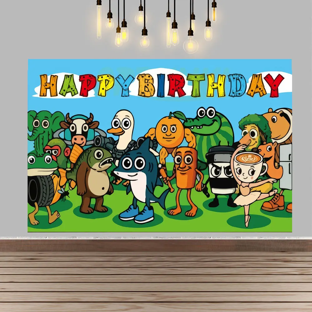 Tung Sahur Tralalo Birthday Party Theme Decorations Brainrot Treat Bags Tablecloth Cup Plate Set Italian Style Party Favors view 4
