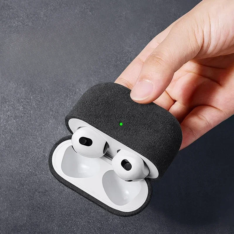 For Airpods Pro 2 Case Airpods4 Minimalist Luxury Artificial Leather All Inclusive Active Noise Airpods3 Case Wireless Charge