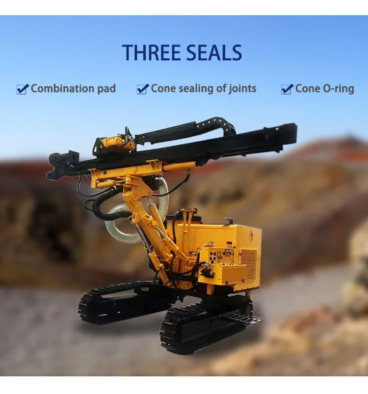 Blasting hole driller rotary drilling rig integrated rock stone drill machine