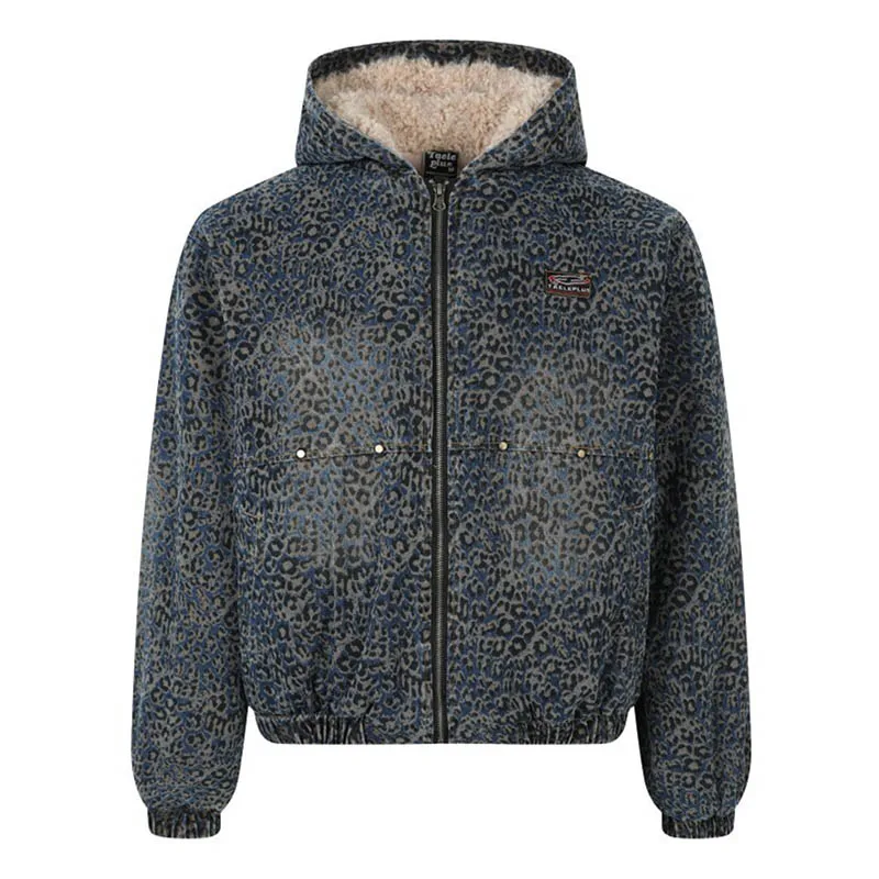 

Большие джинсовые куртки с принтом в стиле хип-хоп, парки, уличная одежда, повседневная верхняя одежда Harakuju, топы для мужчин, термобелье