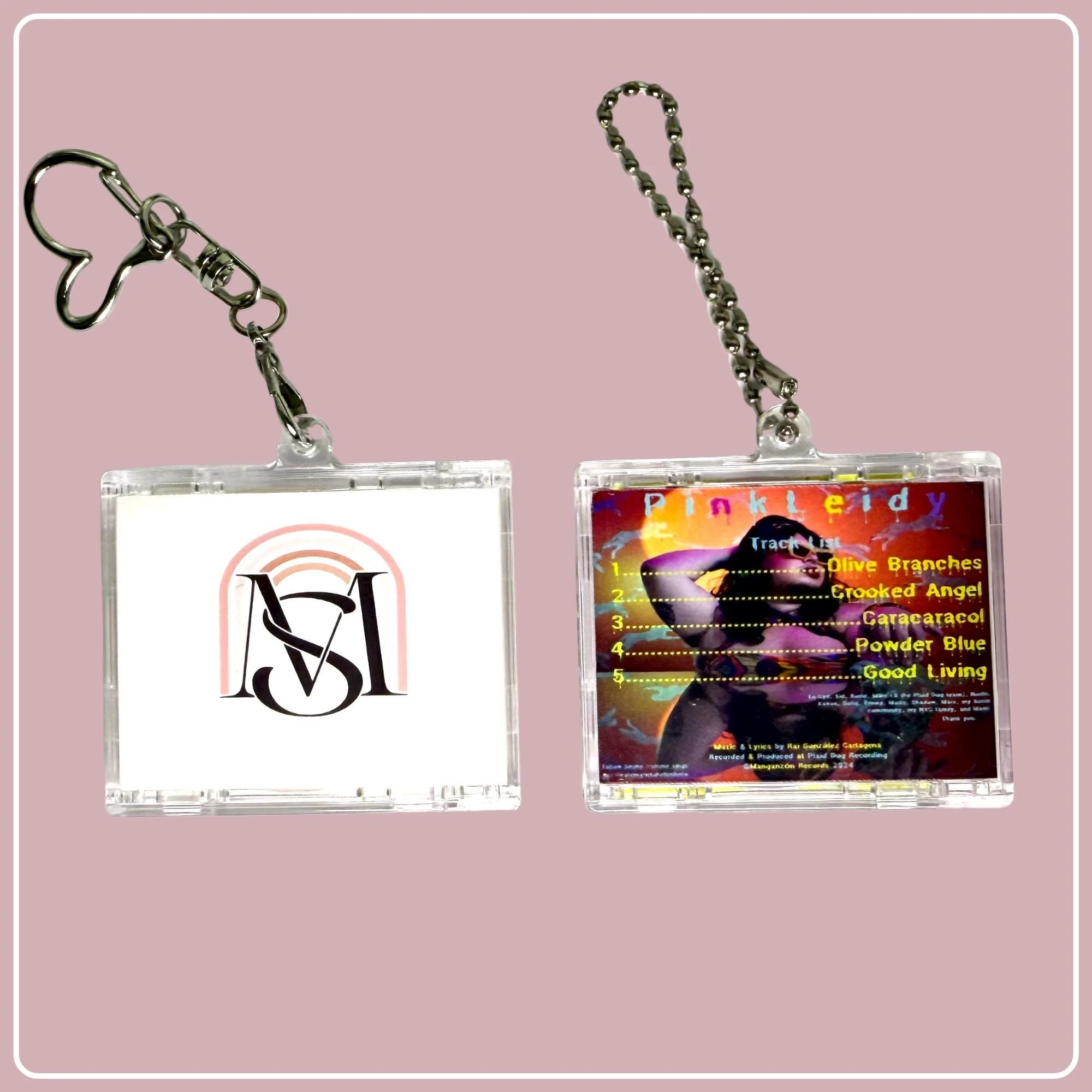 Custom Mini CD Case Keychain, Personalized Album Art Cover Key Ring, Stylish Music Merch Accessory for Fans & Music Lovers