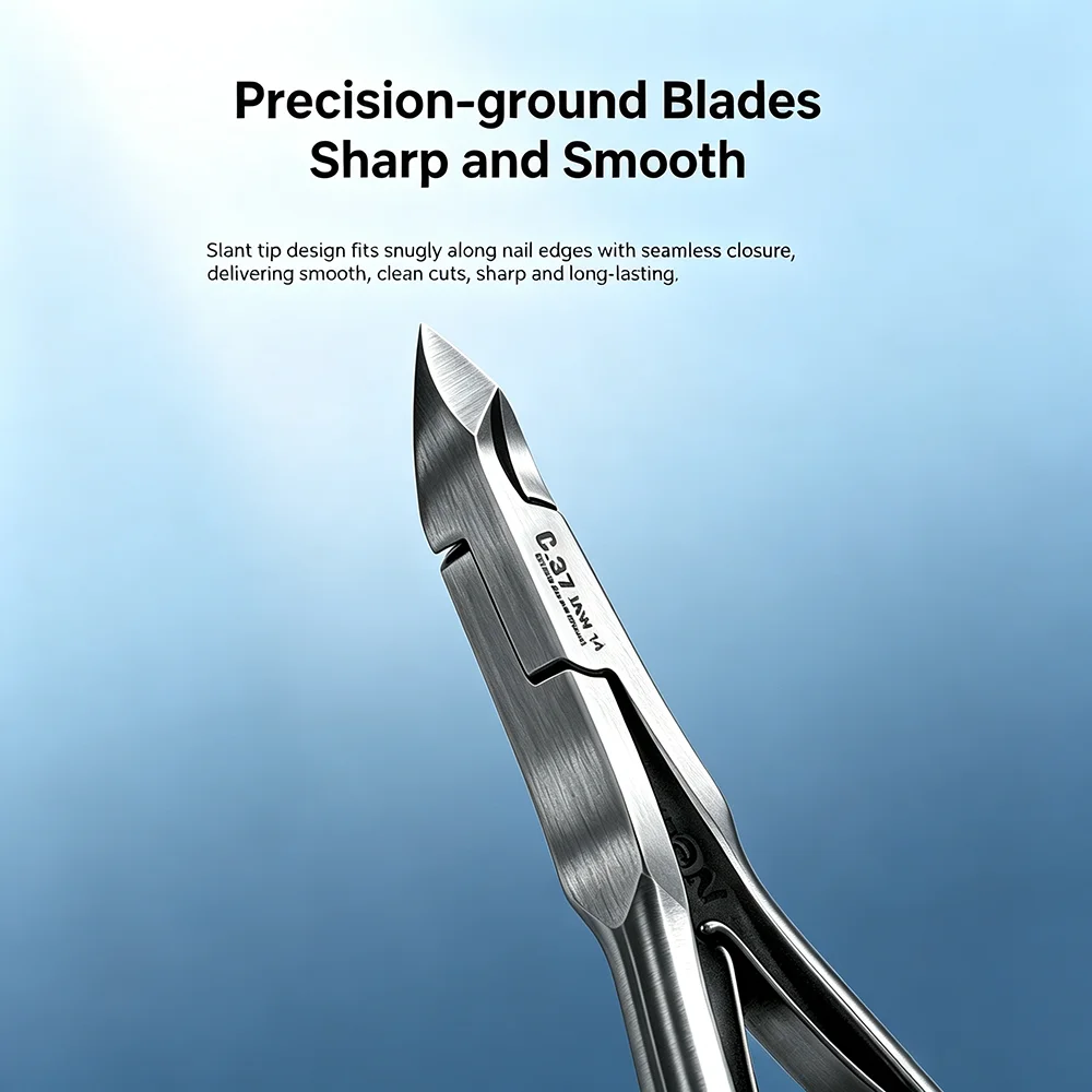 Cuticle Nipper Dead Skin Remover Plier, Superior Rustproof Stainless Steel Material Sharp Durable JAW 14 Half Jaw Manicure Tool