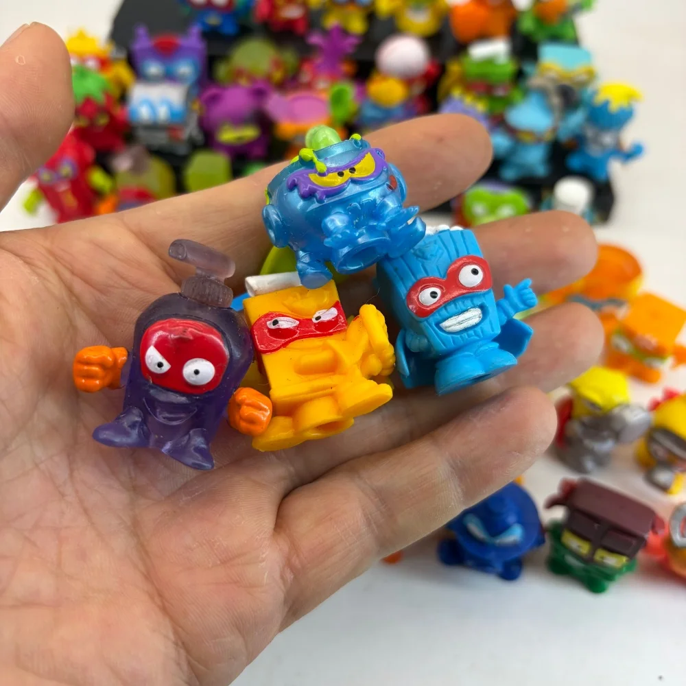 Figurines d'action Superzings originales, 5 à 15 pièces, 3CM, Collection de déchets Superthins, modèle de jouets pour enfants, cadeau sans répétition