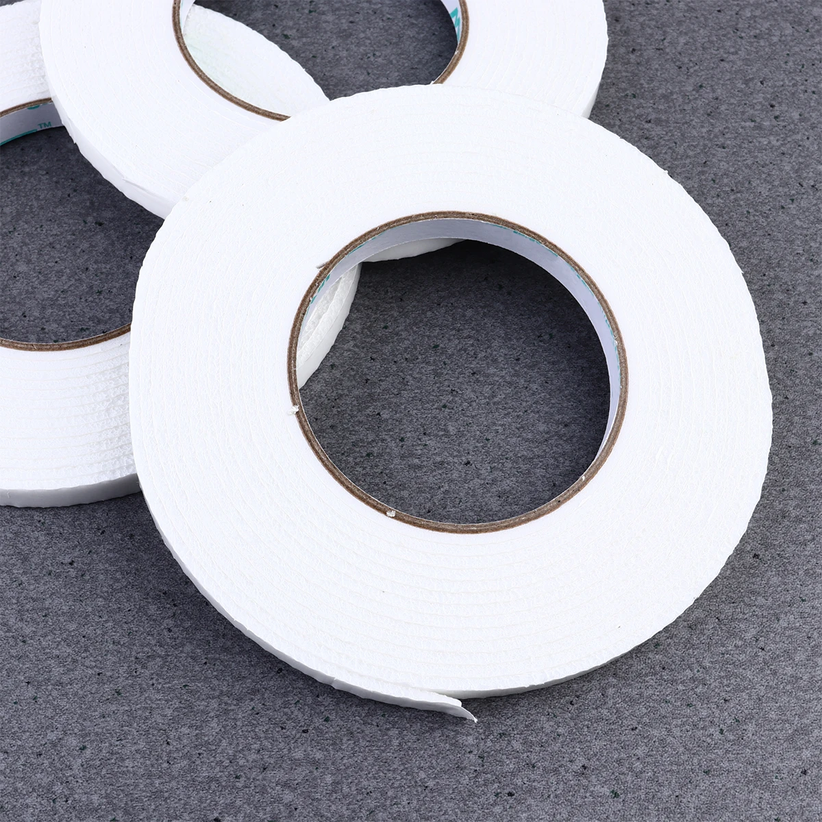 

12 Rolls Double Sided Tape Double-sided Foam Glue Adhesive Strips Removable White Stick